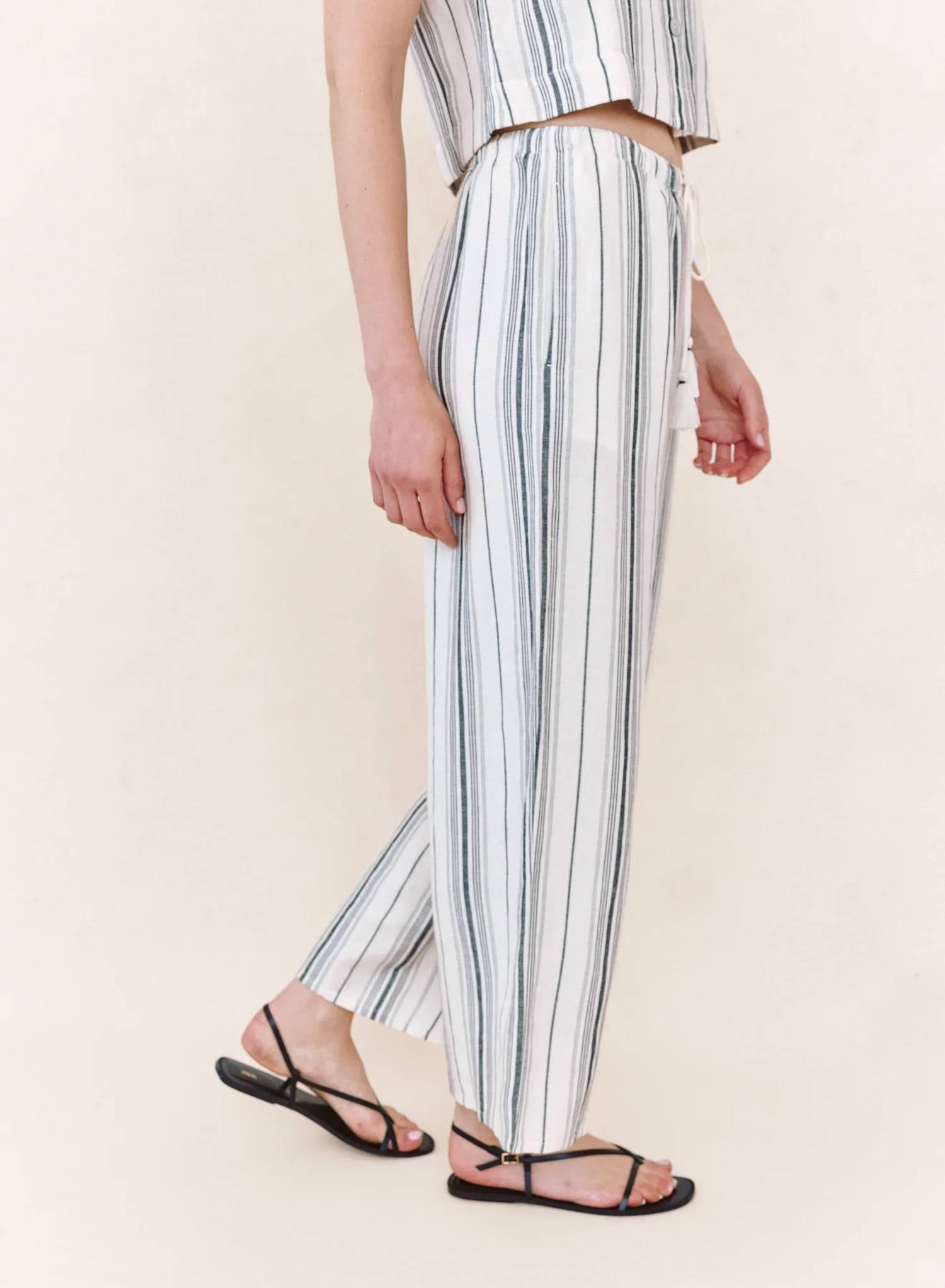 Bella Dahl - Tassel Cord Drawstring Crop Pants