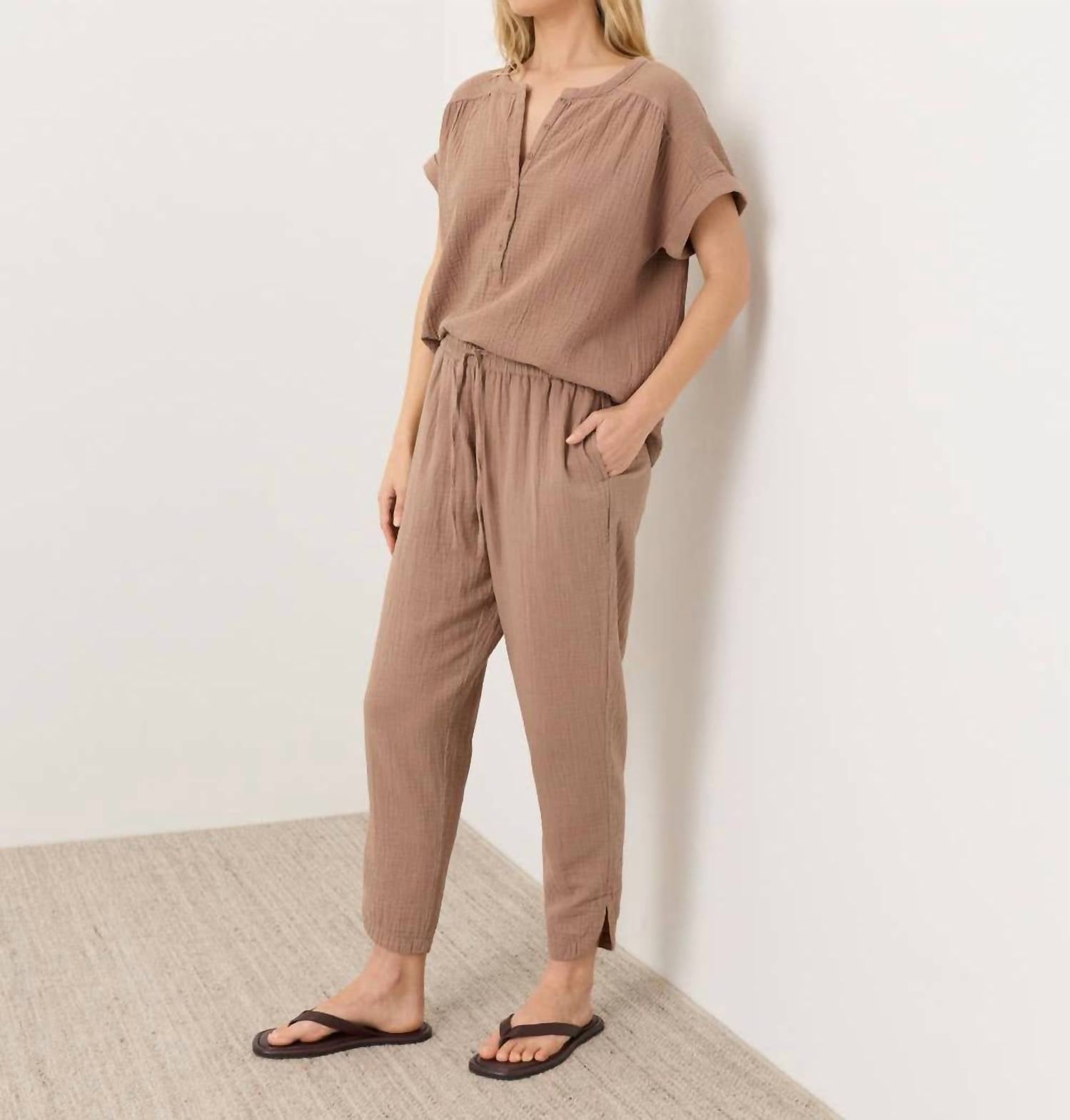 Pact - Coastal Double Gauze Tapered Pull-on Pant