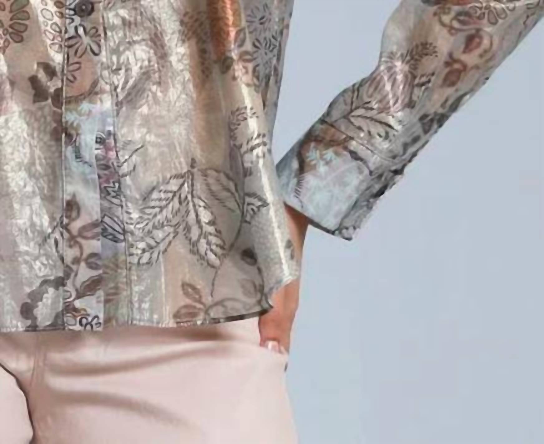 Lola & Sophie - Long Sleeve Foil Top