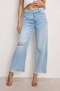 Good American - Weightless Good Skate Wide Cropped Jeans
