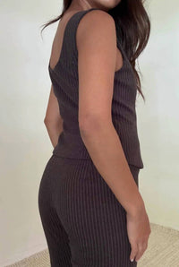 Et Clet - The Kaye Pinstripe Vest Top