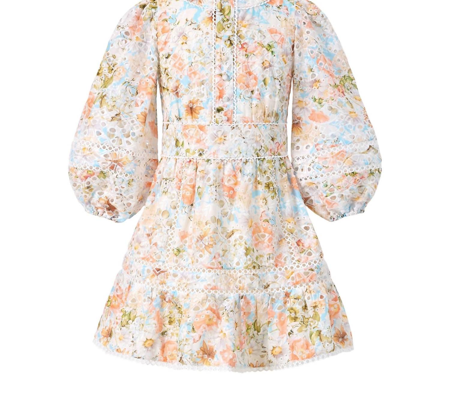 Marlo - Daphne Embroidered Long Sleeve Dress