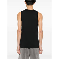 Officine Générale Tino Tank Top in black - men's tank top - alternate view