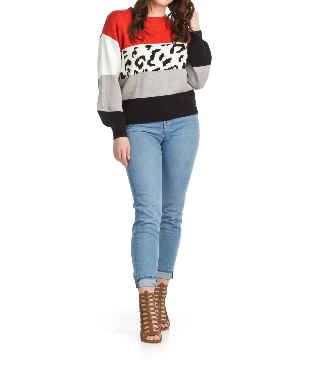 Papillon - Leopard Stripe Sweater