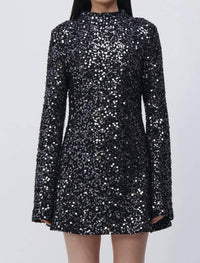 SIMKHAI Safia Mini Dress in black - women's dress