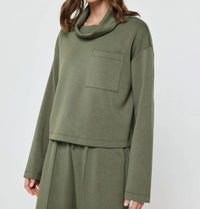 Current Air - Cowl Neck Pullover Sweatshirt