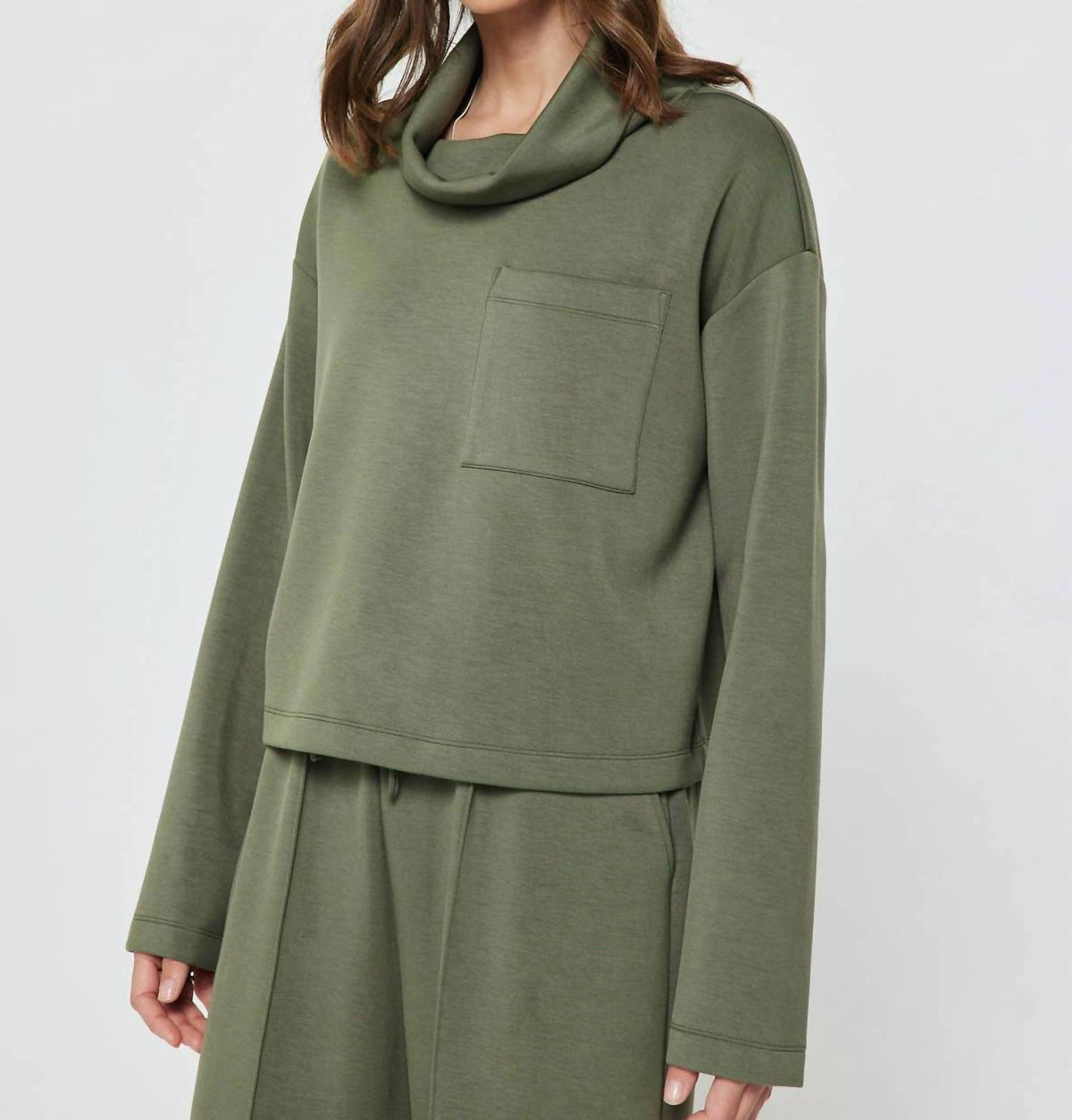 Current Air - Cowl Neck Pullover Sweatshirt