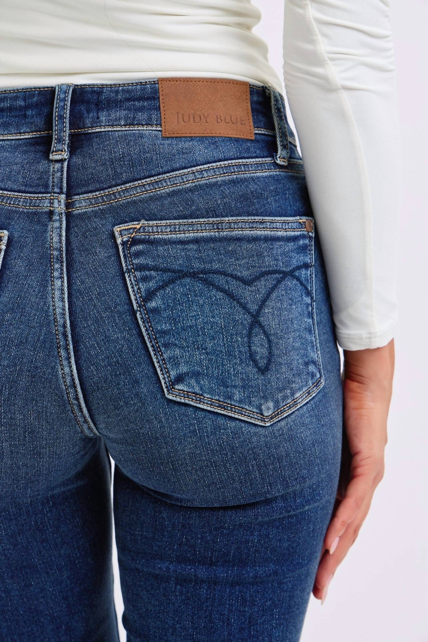 Judy Blue - Jennifer Mid Rise Thermal Skinny Jeans