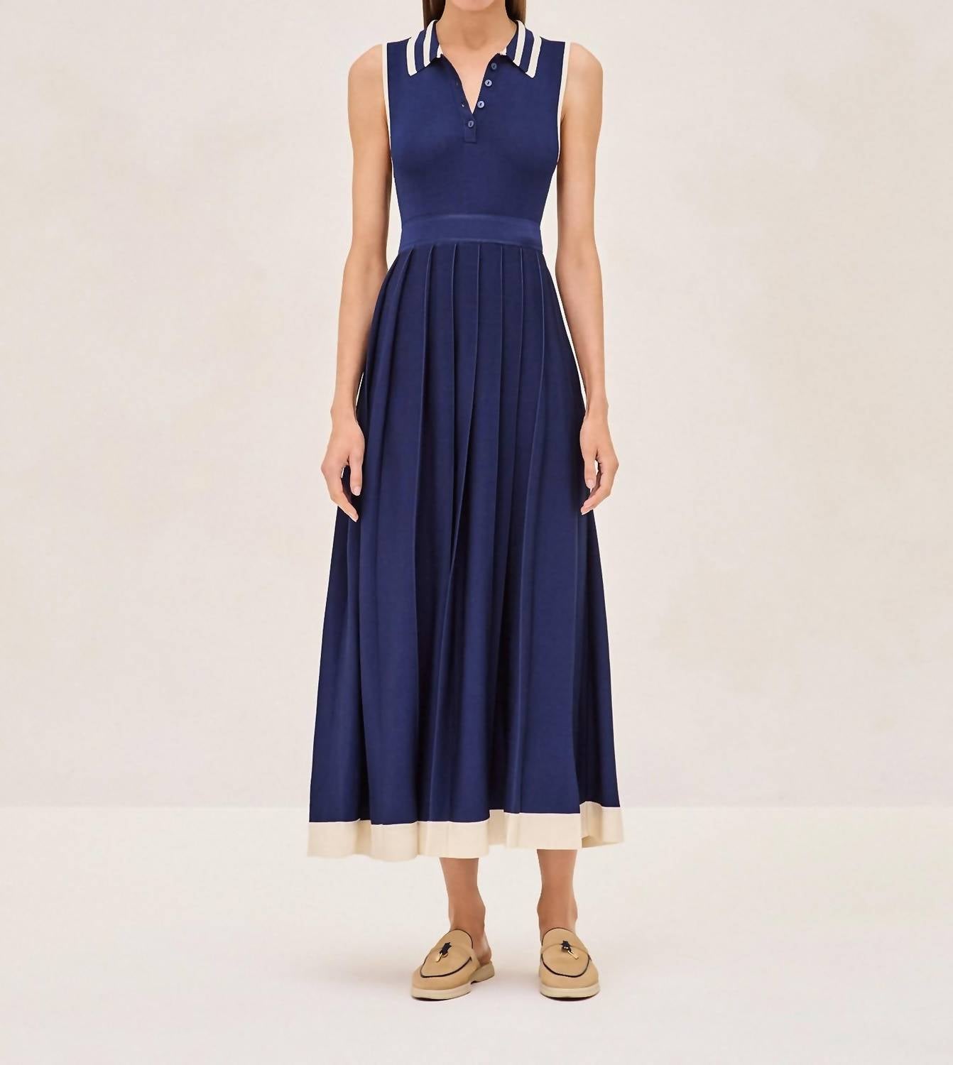 ALEXIS Ciele Midi Dress in marine blue - women's dress