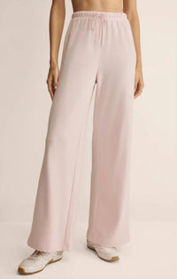 Z Supply French Terry Track Pant in baby pink - women's pants
