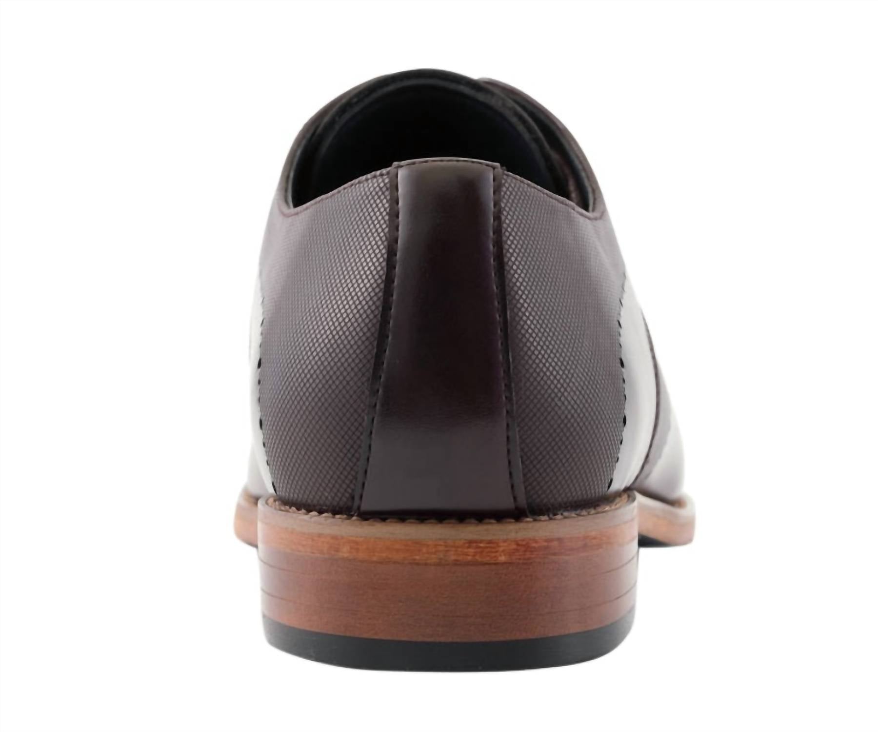 Amali Men's Luke Derby Shoes in brown - men's shoe - alternate view