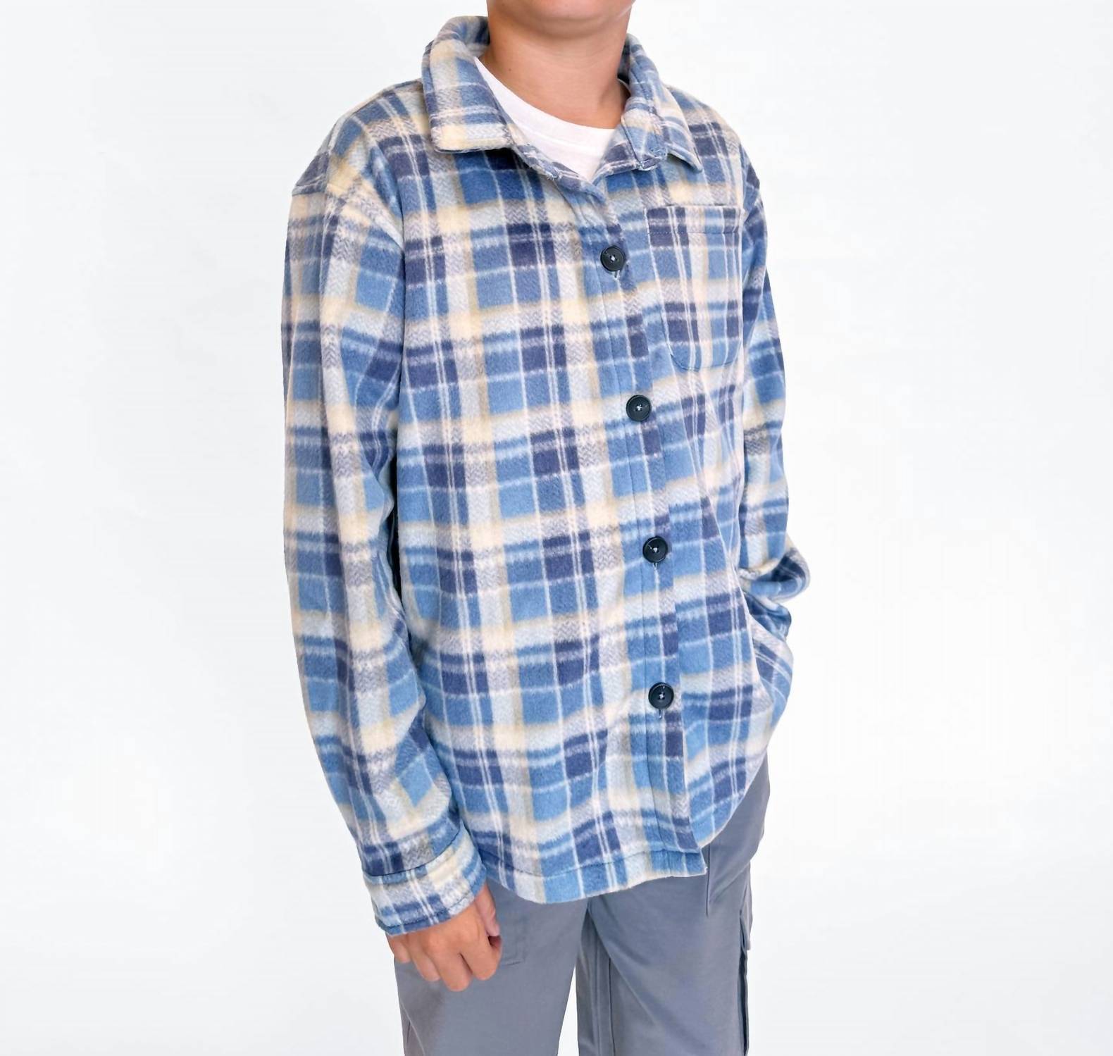feather 4 arrow Alpine Cozy Shirt in crown blue - kids' shirt