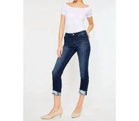 Kancan - Skinny Leg Cuffed Jeans