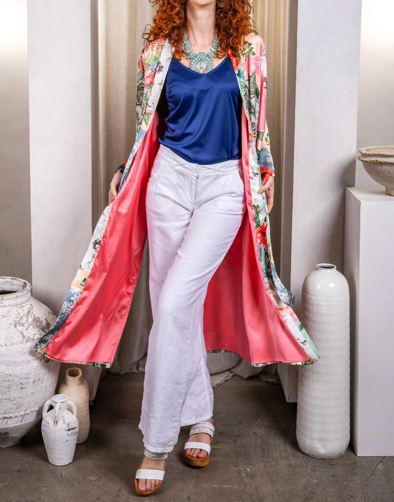 Paparazzi - Charmeuse Kimono With Lining