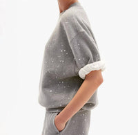 Clare V. - Short Sleeve Oversized Sweatshirt