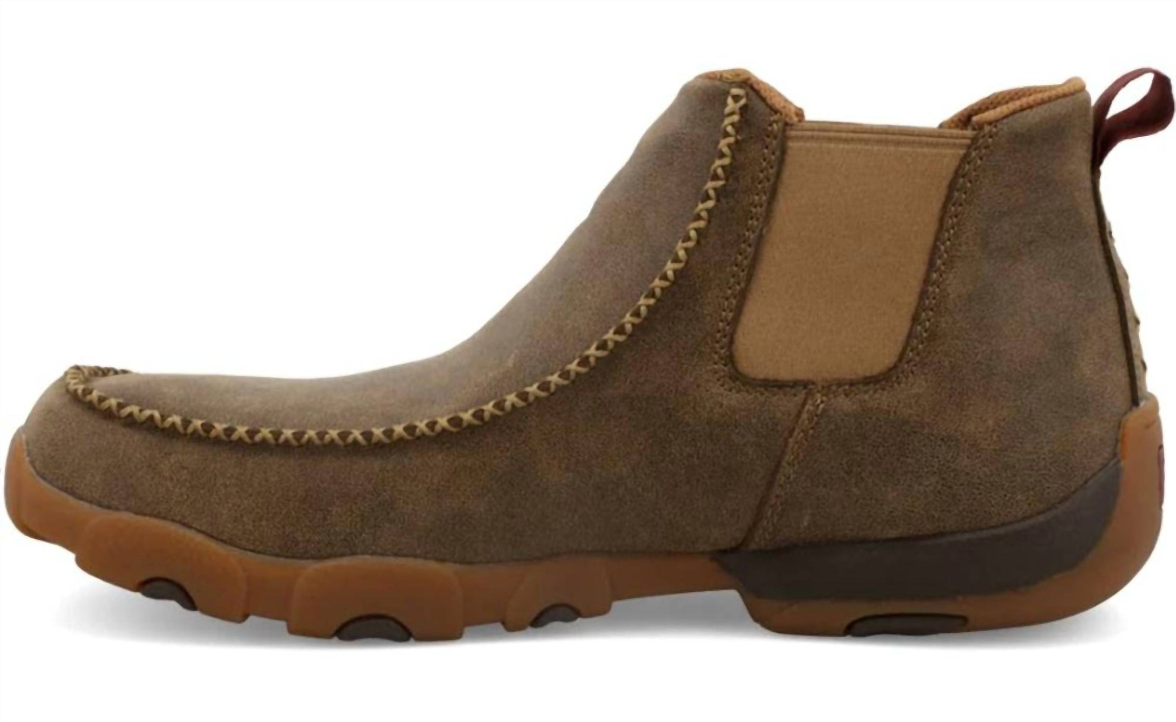 TWISTED X Men's Chelsea Slip-in Driving Shoe in driving shoe in brown bomber - men's sneaker