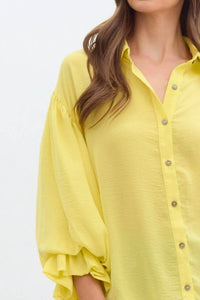 entro Aria Lemon Breeze Blouse in yellow - women's blouse - view 4