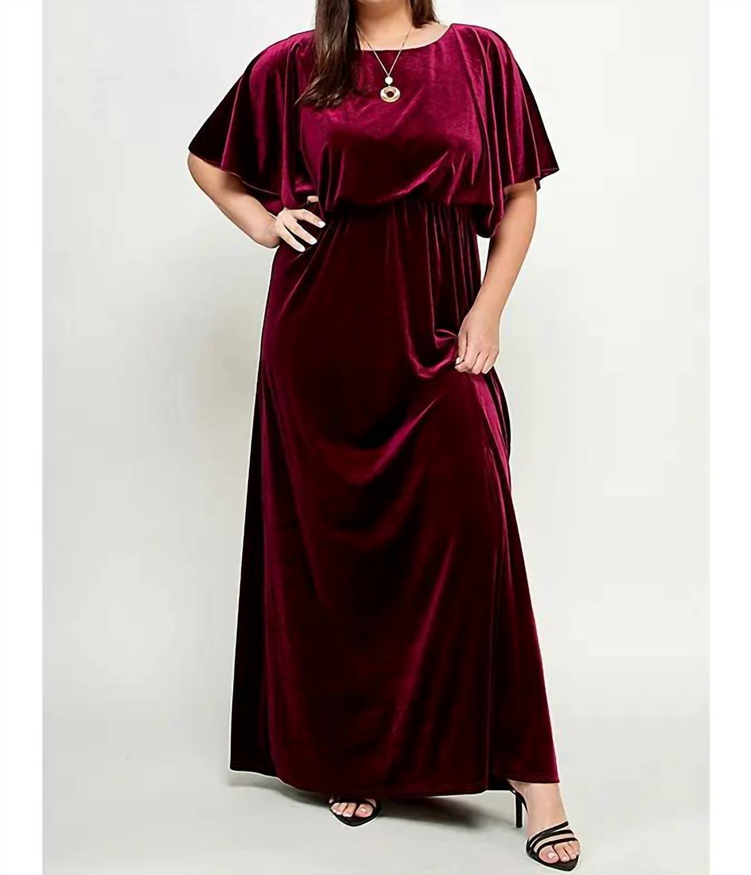 See And Be Seen - Velvet Maxi Dress