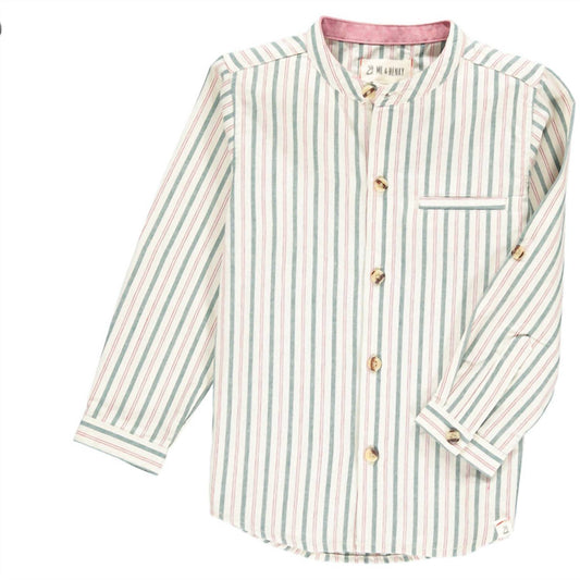 Me & Henry - Boy's Atoka Round Collar Woven Long Sleeve Shirt