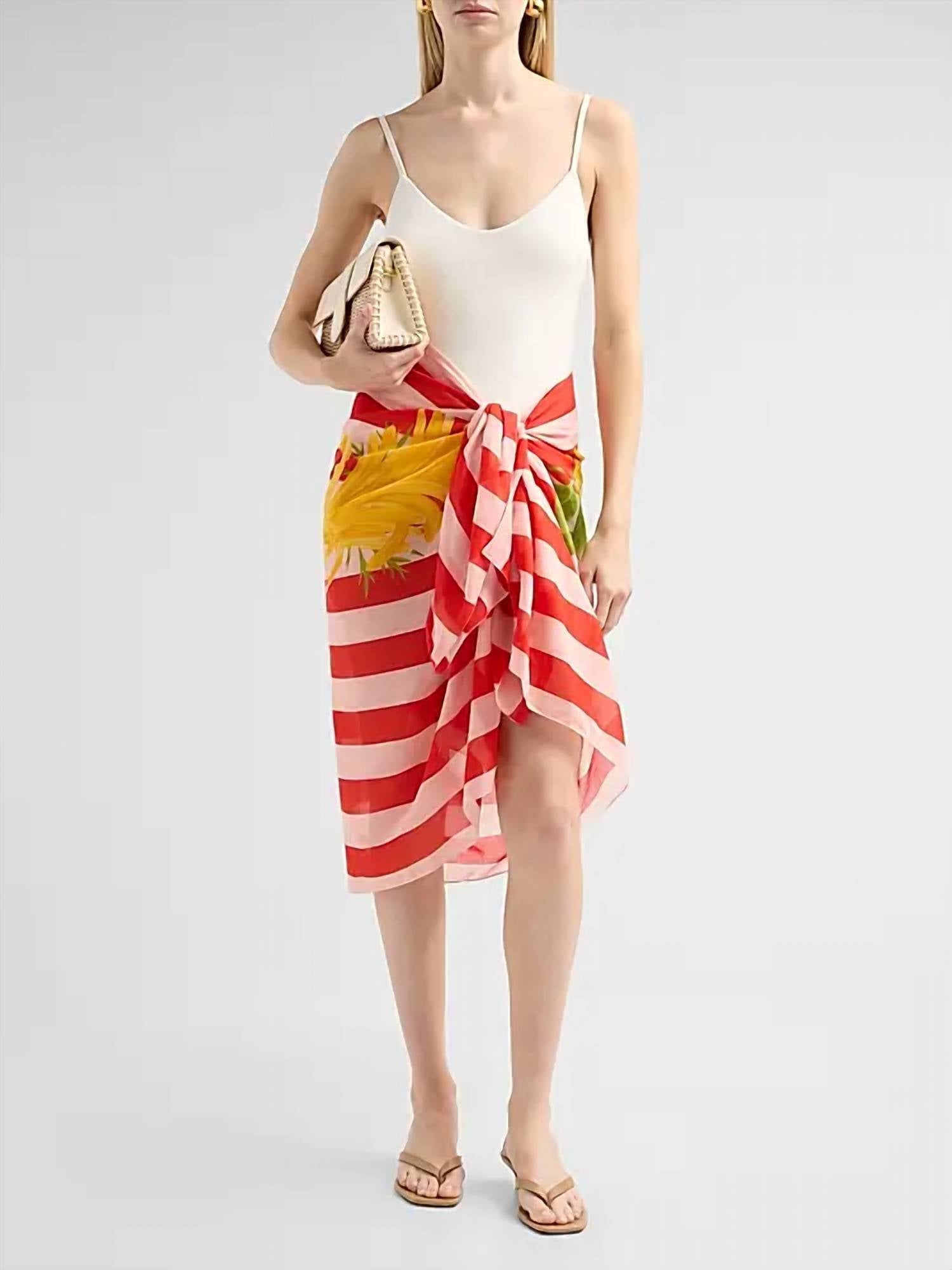 Verandah - Silk Cotton Pareo Skirt