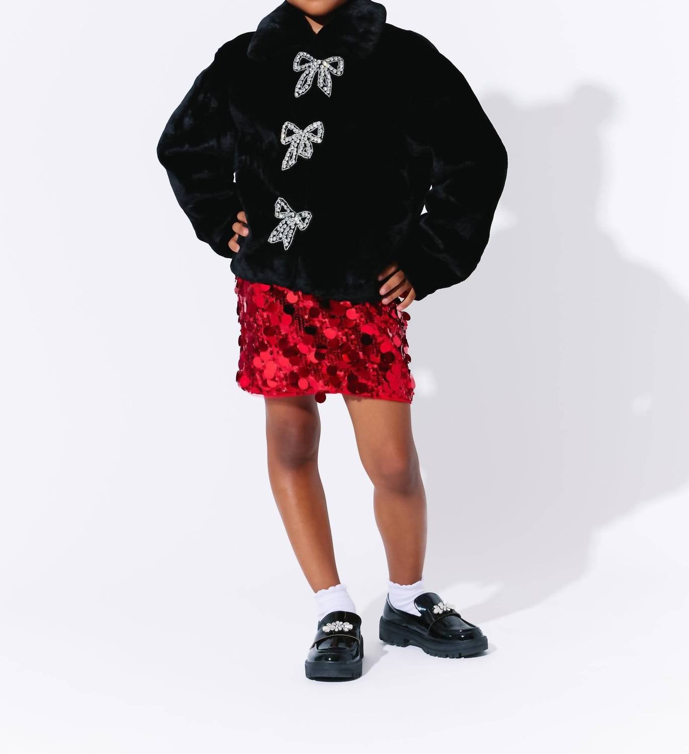 Lola + The Boys - Audrey Faux Fur Coat