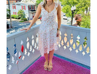 Hem & Thread - Floral Asymmetrical Chiffon Dress