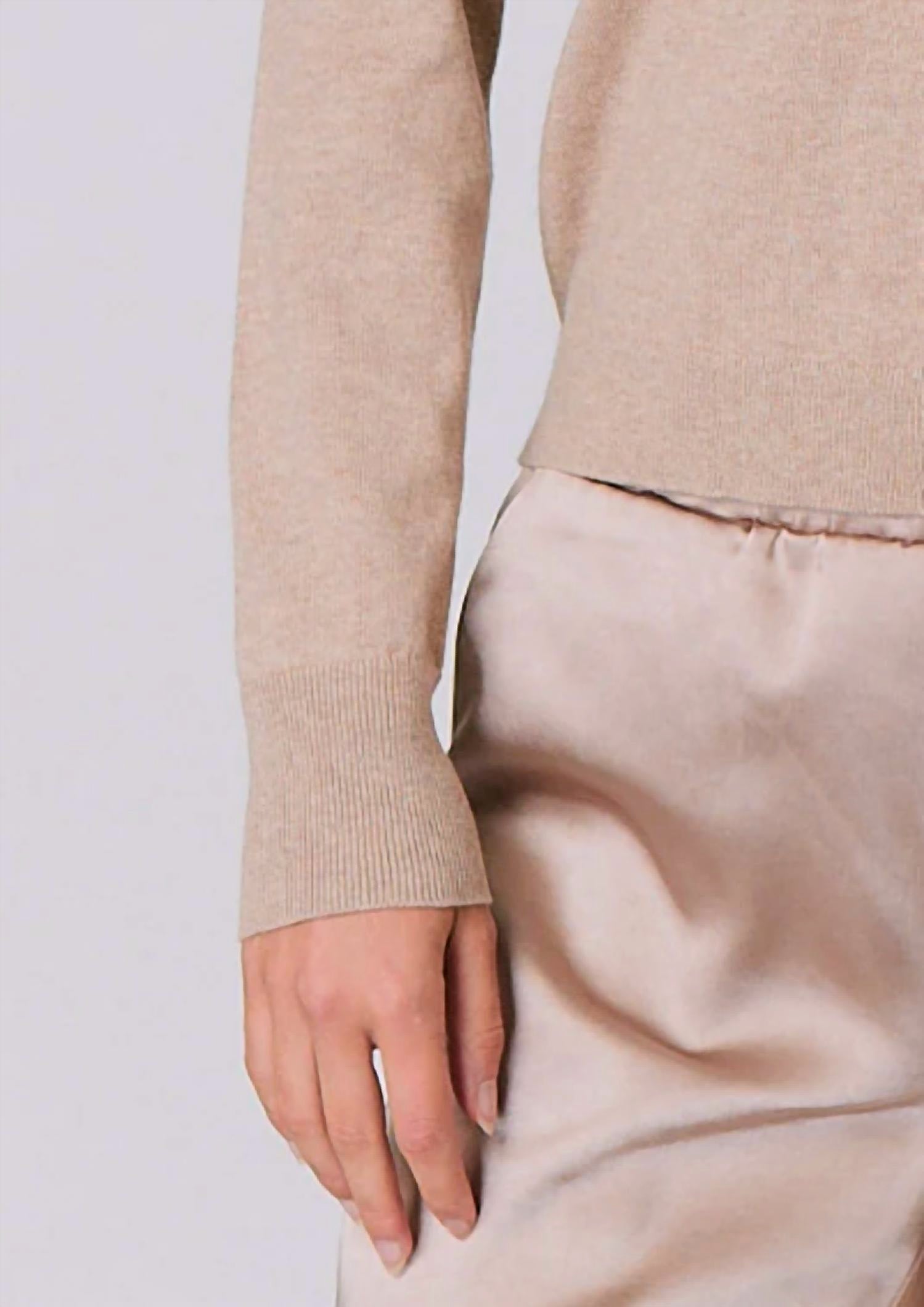 J. Society - Satin Trimmed Henley Top