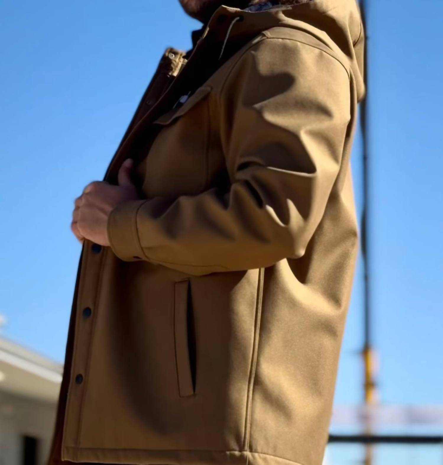 Diamond Apparel - Hooded Shirt Jacket