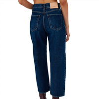 Moussy Women's Allensworth Round Pants in dark blue - women's jeans - detail view