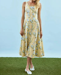 Hunter Bell - Thompson Sleeveless Denim Midi Dress
