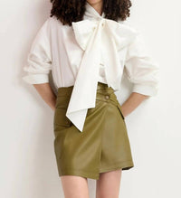 Essential Antwerp - Women's Gradual Faux Leather Mini Skirt