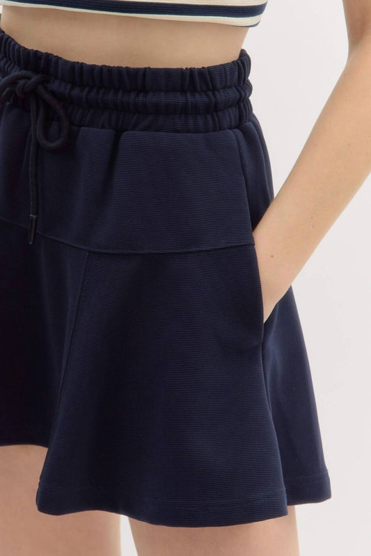 Entro - High Waist Pull On Skort