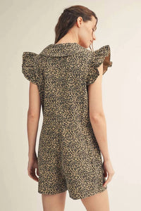 Jodifl - It’s A Party Ruffled Cap Sleeve Romper