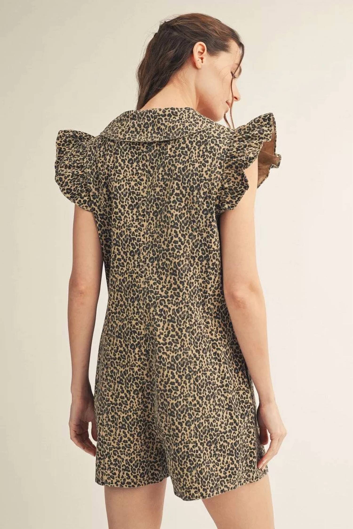 Jodifl - It’s A Party Ruffled Cap Sleeve Romper
