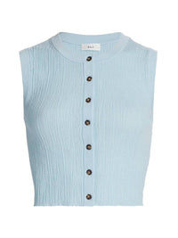 A.L.C. - Lottie Cropped Cotton Knit Top