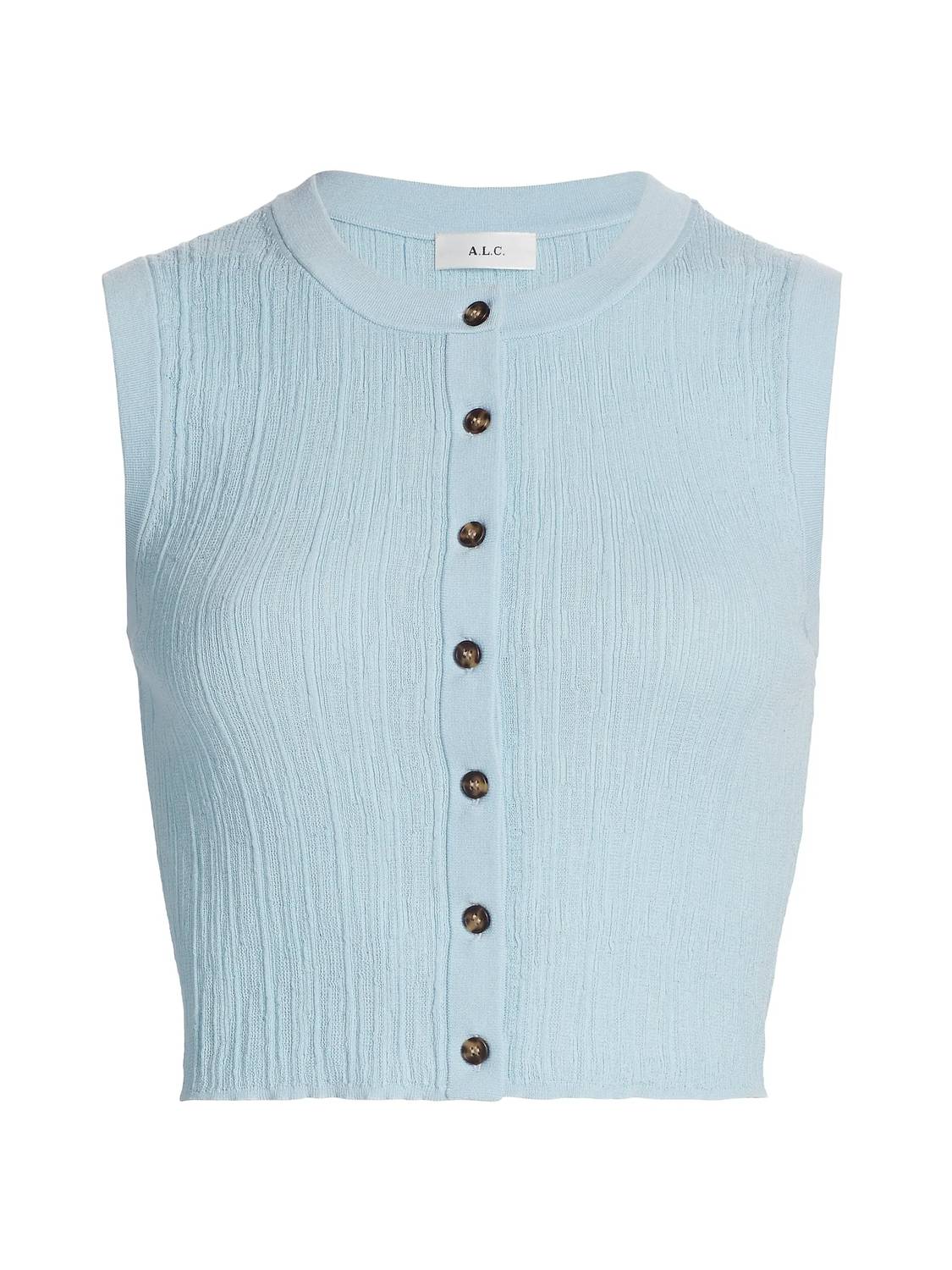 A.L.C. - Lottie Cropped Cotton Knit Top