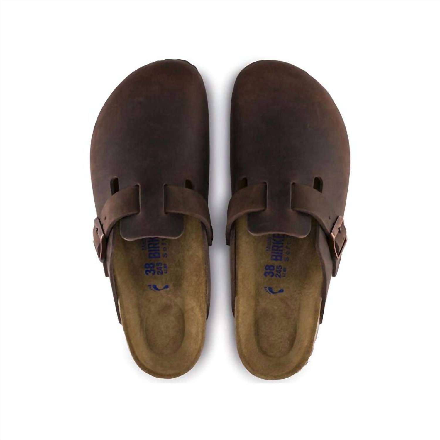 BIRKENSTOCK Unisex Boston Oiled Leather Clog in habana - item - alternate view