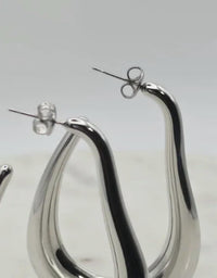 Xtraordinary - Women's Thick Liquid Hoop Earrings