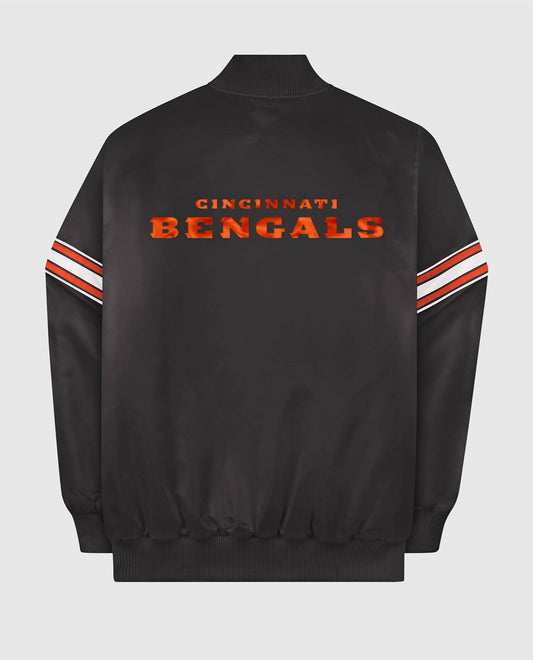 Starter - Men's Cincinnati Bengals Satin Full-snap Starter Jacket