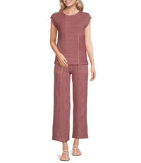 See And Be Seen - Striped Straight Leg Pants