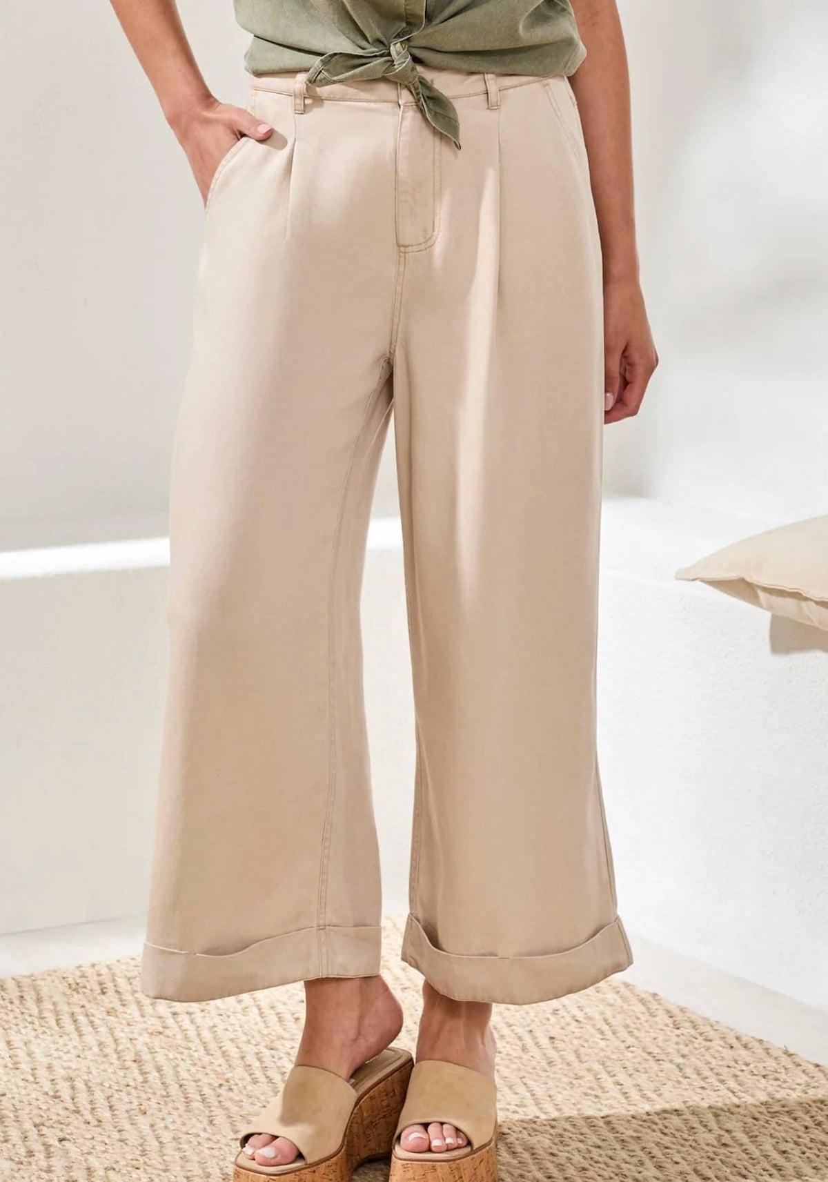 Tribal - Brooke Pleated Wide Leg Pants