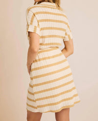 Gilli - Collared Tie Waist Mini Dress