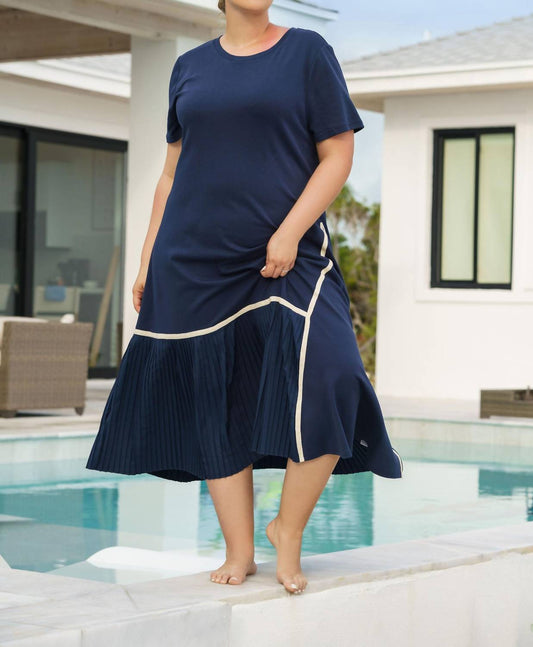 Joh - Rowan Pointe Knit Dress With Pleating - Plus Size