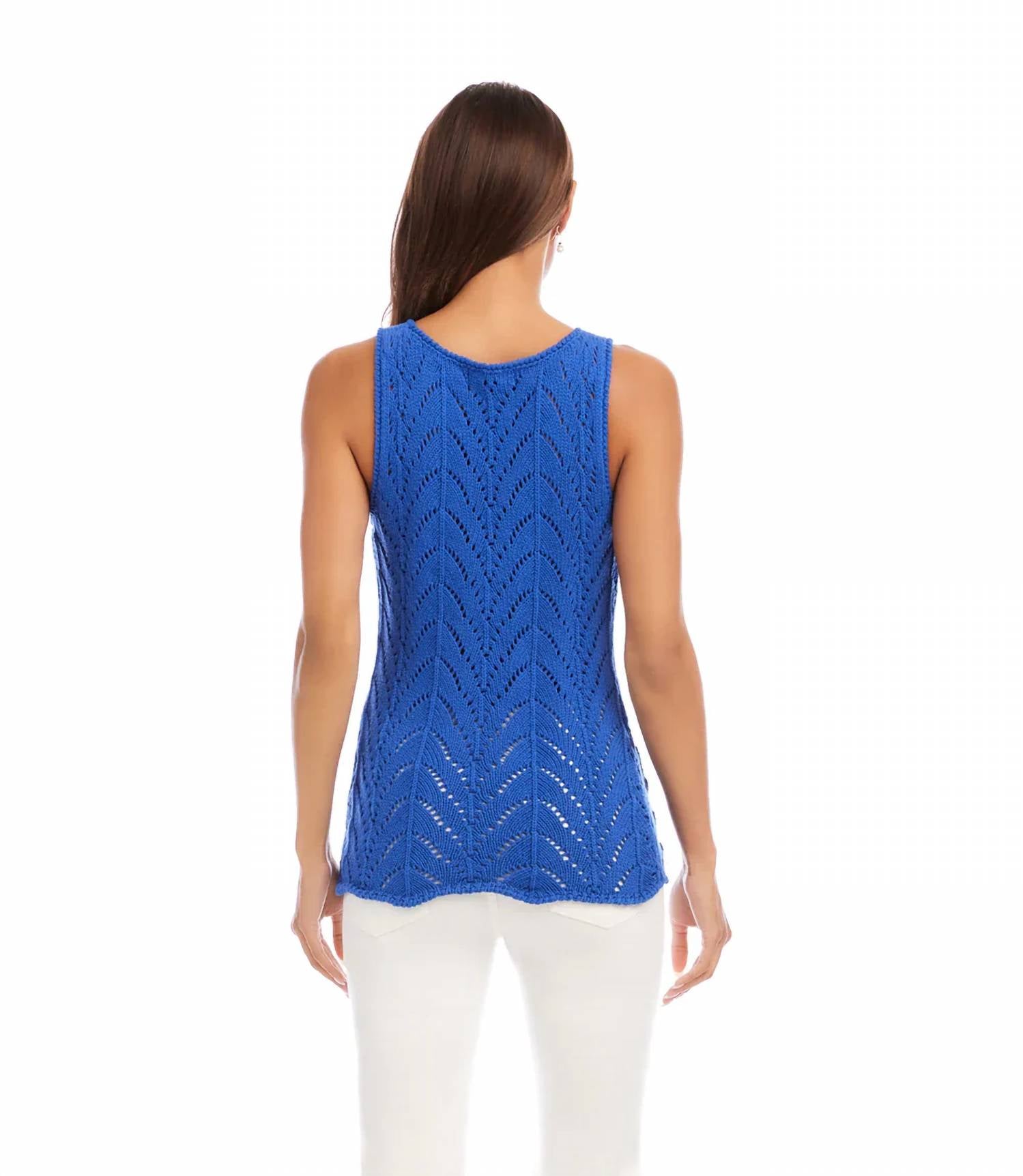 Karen Kane - Catherine Crochet Sweater Tank