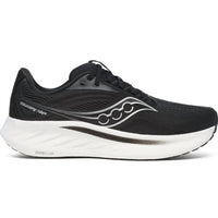 SAUCONY Men's Ride 18 Shoe in black white noir blanc - men's shoe