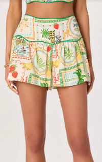 Astr - Heidi High-rise Ruffle Shorts