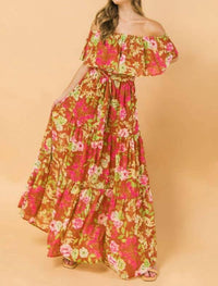 Flying Tomato - Falling for You Floral Maxi Dress