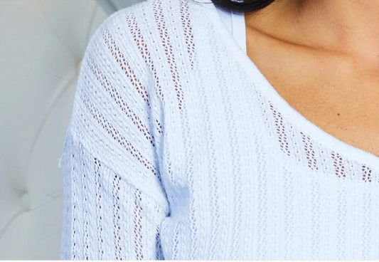 Angel Apparel - Color Block V-neck Top