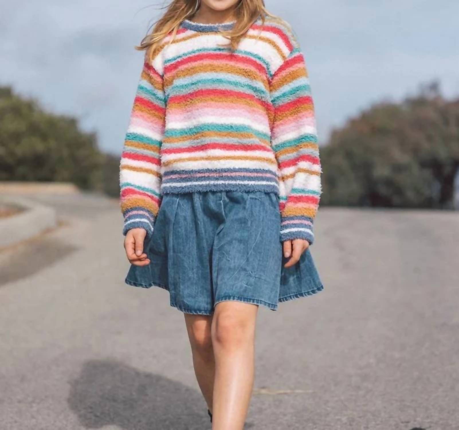 Feather 4 Arrow - Girls Tessa Denim Skirt