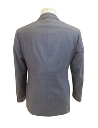CANALI Men's Herringbone Suit in grey - men's jacket - detail view